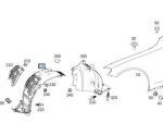 Original Mercedes W205 C Class Inner Fender Liner Depan KIRI A2056903101 - Image 4