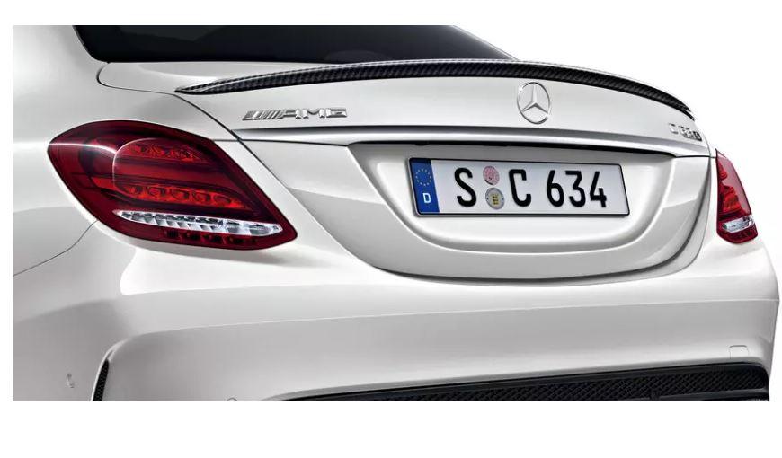 A2057900200_A Original Mercedes Benz W205 C Class AMG Rear Carbon Spoiler Belakang - Image 1