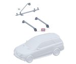 Original Mercedes X254 GLC Roof Rail Rack System Base Carrier Cross Bar - Image 5