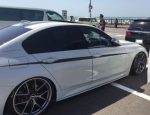 Original BMW Seri 3 F30 M Performance Side Stripes Sticker Body - Gambar 4