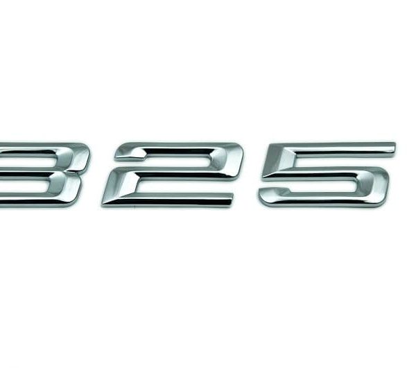 Original BMW E90 325i Badge Emblem Logo Bagasi belakang mobil