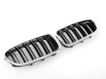 Original BMW F10 M5 Competition Pack Chrome Kidney Grill Asli SET