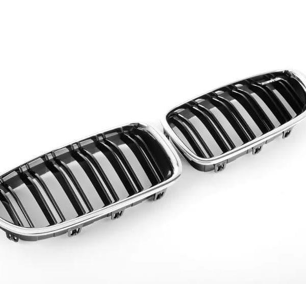 Original BMW F10 M5 Competition Pack Chrome Kidney Grill Asli SET