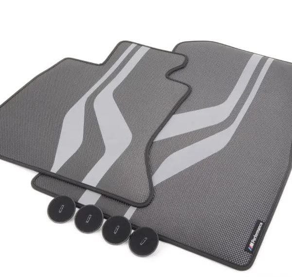 Original BMW F10 5 Series M Performance Floor Mats Karpet Mobil Depan