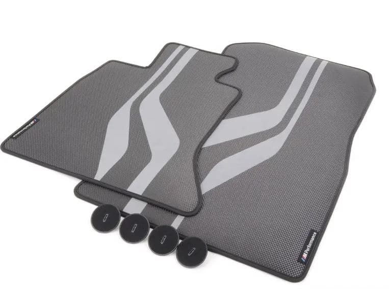 TT-1729801625516279513_A Original BMW F10 5 Series M Performance Floor Mats Karpet Mobil Depan - Gambar 1