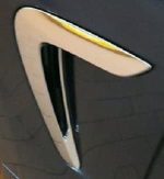 Original BMW F32 F33 F36 Lis Chrome Air Duct Grill Fender Samping KIRI