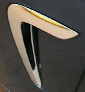 Original BMW F32 F33 F36 Lis Chrome Air Duct Grill Fender Samping KIRI