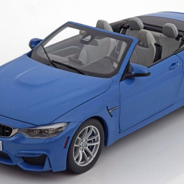 1:18 Original BMW Miniature Diecast BMW F83 M4 Cabrio Yas Marina Blue