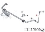Original BMW F30 F32 Stabilizer Link Lingkit Stabil Non Adaptive DEPAN - Gambar 5