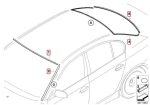 Original BMW E60 Window Glazing Rubber Seal Repair Set Front + Rear