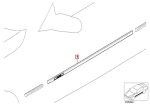 Original BMW Seri 5 E39 M Tech Lis Plastik Samping Pintu dan Fender - Gambar 4
