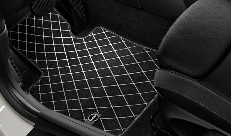 TT-1729804640424855257_A Original MINI Countryman F60 Cooper S Textile Mats Karpet Bludru DEPAN - Gambar 1
