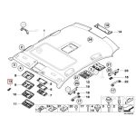 Original BMW E38 E39 E46 E60 E53 X5 Cover Microphone 51448250108 - Gambar 4