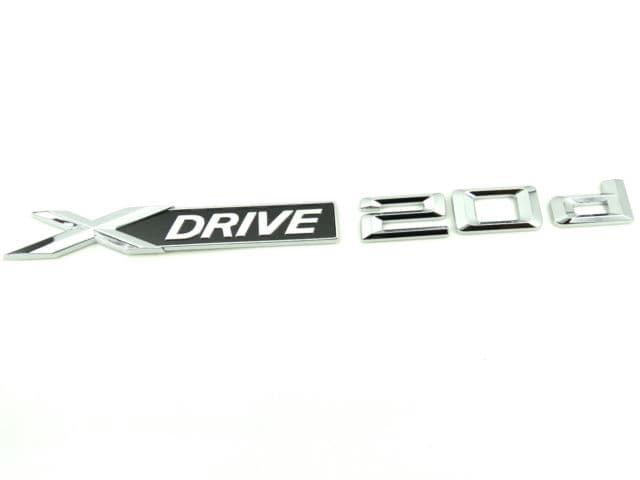 TT-1729809003561256665_A Original BMW X Drive 20d Logo Emblem Pintu E83 X1 E84 F25 X3 F26 X4 - Gambar 1