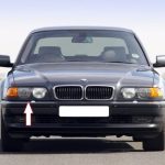 Original BMW E38 7 Series Facelift Lis cover bawah lampu depan KANAN - Gambar 5