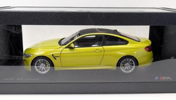 1:18 Original BMW Miniature Diecast BMW F82 M4 Austin Yellow