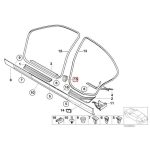 Original BMW E46 Cover Cup Hook Pilar B Luar 51718216117
