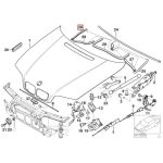 ORI BMW E46 Hood Sealing Gasket Karet Kap Mesin KANAN 51718215894 - Gambar 5