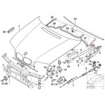 ORI BMW E46 Hood Sealing Gasket Karet Kap Mesin KIRI 51718215893 - Gambar 5