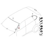 BMW F15 X5 F85 X5M Cover Trim Talang Air Kaca Depan KIRI 51317462205 - Gambar 4