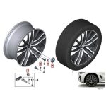 Original BMW G05 X5 G06 X6 742M M Light Alloy Wheels FULL SET - Gambar 4