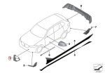 Original BMW G05 X5 G06 X6 M Performance Carbon Front Brake Air Intake - Gambar 3