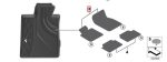 Original BMW G11 G12 All Weather Floor Mats Karpet Karet Mobil - DEPAN - Gambar 3