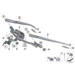Original BMW F02 F10 Lengan Wiper Arm Sisi Driver KANAN 61617182460 - Gambar 3