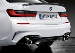 Original BMW Seri 3 G20 M Performance Rear Diffuser High Gloss Black