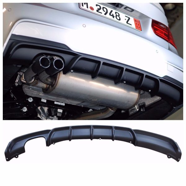Original BMW Seri 3 F30 M Performance Rear Diffuser Black Matte