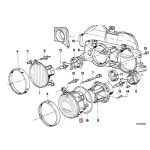 BMW E30 Facelift Kaca Lampu Dekat Depan Low Beam KIRI 63121386757 - Image 3