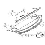 Ori BMW E46 Roller Sun Blind Krey Tirai Belakang Electric 51468202185 - Gambar 4
