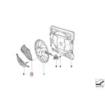 Original BMW E46 Grill Pelindung Kipas Radiator Upper Protection Fan - Gambar 5