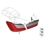 Original BMW G20 Stop Lamp Lampu Belakang Sisi Luar KANAN 63217420450 - Gambar 4
