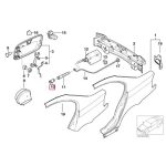 10x BMW E36 E46 Sleeve Rubber Karet Seal Actuator Bensin 51258151536 - Gambar 5