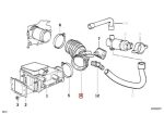 Original BMW E36 316i Air Flow Rubber Boot 13711739575 - Gambar 5