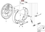 Original BMW E36 Kampas Rem Tromol Drum Brake Belakang 34219067127 - Gambar 3