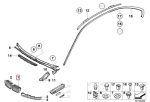 Original BMW E46 Pre-LCI Coupe Chrome Kidney Grill KIRI 51138208685 - Gambar 5