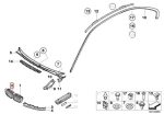 Original BMW E46 Pre-LCI Coupe Chrome Kidney Grill KANAN 51138208686 - Gambar 4