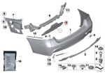 BMW F30 M Sport Rear Bumper Reinforcement Bracket 51128054200 - Gambar 4
