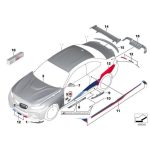 Original BMW F87 M2 M Performance Carbon Cover Grill Fender Depan - Gambar 5