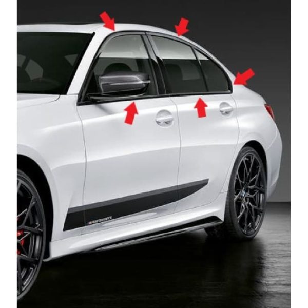 Original BMW G20 3 Shadowline Window Cover Trim Gloss Black Lis Kaca