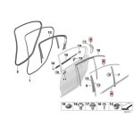 Original BMW G20 3 Shadowline Window Cover Trim Gloss Black Lis Kaca - Gambar 6
