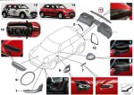 MINI Stitched Carbon Fiber Boot Handle Bagasi F55 F56 F57 51912465236 - Gambar 3