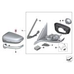 Original BMW G11 G12 G15 G30 G31 G32 Cerium Grey Mirror Cover Spion - Gambar 4