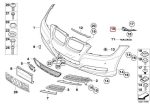 BMW E90 Front Bumper Mounting Bemper Fender Support KANAN 51117058448 - Image 4