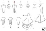 BMW E23 E32 E38 Leather Shifting Knob Tuas Shifter Manual 25111221284 - Gambar 6
