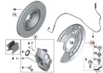 BMW M Brake F30 F32 Dust Shield Plat Rem BELAKANG KANAN 34216792244 - Image 4