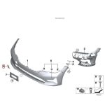 Original BMW G20 Towing Eye Cover Bemper Depan Standar 51118496520 - Image 3