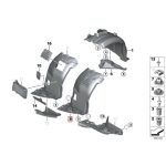 Original BMW E90 M Edition Inner Fender Liner Depan KIRI 51718040101 - Image 4